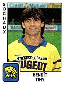 Sticker Benoît Tihy - FOOT 1989-1990 n. 312 - Panini