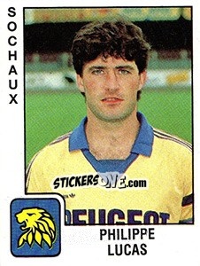 Cromo Philippe Lucas - FOOT 1989-1990 n. 313 - Panini