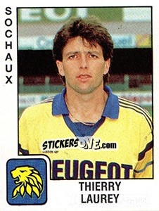 Sticker Thierry Laurey - FOOT 1989-1990 - Panini