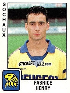Cromo Fabrice Henry - FOOT 1989-1990 n. 318 - Panini