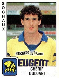 Sticker Chérif Oudjani - FOOT 1989-1990 - Panini