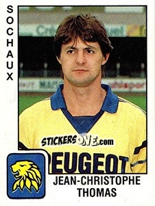 Sticker Jean Christophe Thomas - FOOT 1989-1990 n. 323 - Panini