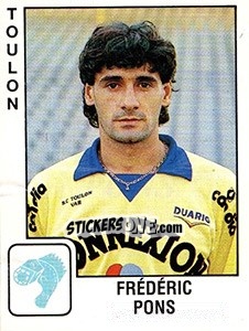 Figurina Frédéric Pons - FOOT 1989-1990 - Panini