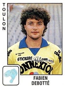 Figurina Fabien Debotté - FOOT 1989-1990 - Panini