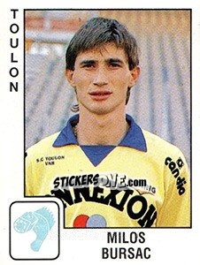 Sticker Milos Bursac - FOOT 1989-1990 - Panini