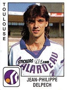 Figurina Jean Philippe Delpech - FOOT 1989-1990 - Panini