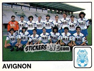 Figurina Equipe Avignon - FOOT 1989-1990 - Panini