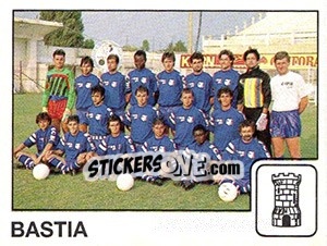 Sticker Equipe Bastia - FOOT 1989-1990 - Panini
