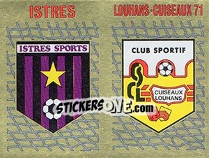 Cromo Ecusson Istres - Louhans Cuiseaux 71 - FOOT 1989-1990 - Panini