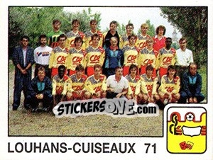 Figurina Equipe Louhans Cuiseaux 71 - FOOT 1989-1990 - Panini