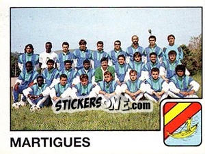 Sticker Equipe Martigues - FOOT 1989-1990 - Panini