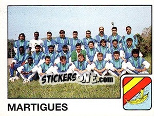 Figurina Equipe Martigues - FOOT 1989-1990 - Panini