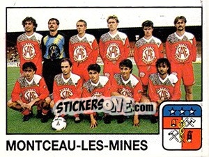 Sticker Equipe Montceau Les Mines - FOOT 1989-1990 - Panini