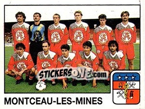 Sticker Equipe Montceau Les Mines - FOOT 1989-1990 n. 378 - Panini