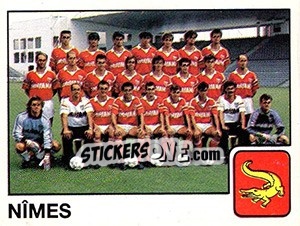 Sticker Equipe Nîmes - FOOT 1989-1990 - Panini