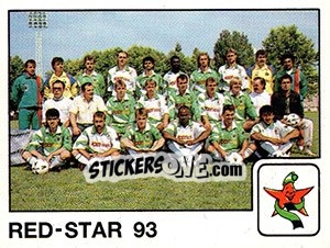 Cromo Equipe Red Star 93
