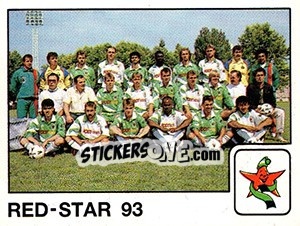Sticker Equipe Red Star 93 - FOOT 1989-1990 n. 384 - Panini