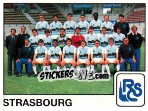 Sticker Equipe Strasbourg - FOOT 1989-1990 - Panini