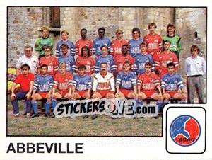 Figurina Equipe Abbeville - FOOT 1989-1990 - Panini