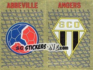 Sticker Ecusson Abbeville - Angers - FOOT 1989-1990 - Panini