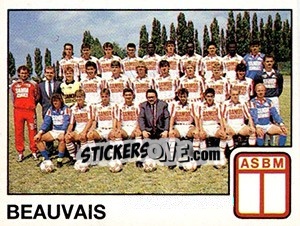 Sticker Equipe Beauvais - FOOT 1989-1990 - Panini