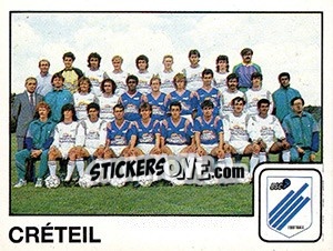 Sticker Equipe Créteil - FOOT 1989-1990 - Panini