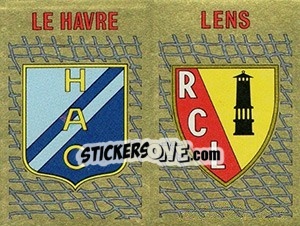 Sticker Ecusson Le Havre - Lens - FOOT 1989-1990 - Panini