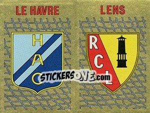 Sticker Ecusson Le Havre - Lens - FOOT 1989-1990 n. 401 - Panini