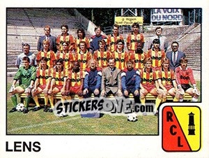 Figurina Equipe Lens - FOOT 1989-1990 - Panini