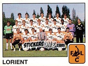 Figurina Equipe Lorient - FOOT 1989-1990 - Panini