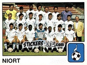 Sticker Equipe Niort - FOOT 1989-1990 - Panini