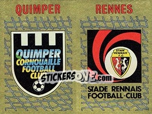 Cromo Ecusson Quimper - Rennes - FOOT 1989-1990 - Panini