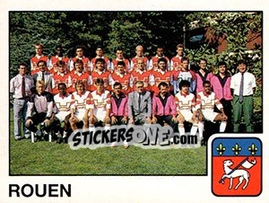 Sticker Equipe Rouen - FOOT 1989-1990 - Panini