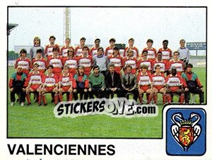 Cromo Equipe Valenciennes