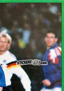 Sticker Intro JPP  France - Allemagne - FOOT 1990-1991 - Panini