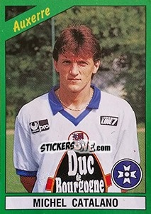 Sticker Michel Catalano - FOOT 1990-1991 - Panini