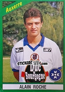 Sticker Alain Roche - FOOT 1990-1991 - Panini