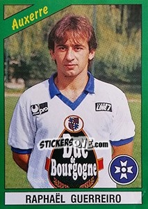 Figurina Raphaël Guerreiro - FOOT 1990-1991 - Panini