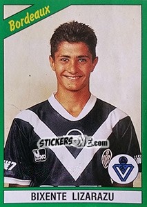 Sticker Bixente Lizarazu - FOOT 1990-1991 - Panini