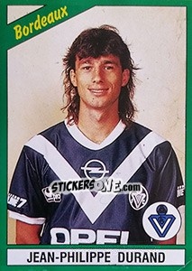 Sticker Jean-Philippe Durand - FOOT 1990-1991 n. 26 - Panini