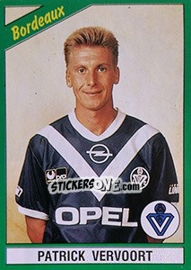 Sticker Patrick Vervoort - FOOT 1990-1991 n. 27 - Panini