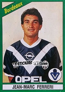 Cromo Jean-Marc Ferreri - FOOT 1990-1991 n. 28 - Panini