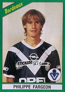 Sticker Philippe Fargeon - FOOT 1990-1991 n. 30 - Panini