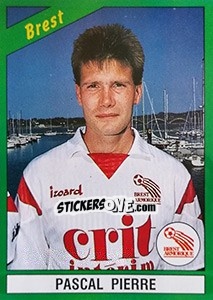 Sticker Pascal Pierre - FOOT 1990-1991 n. 33 - Panini