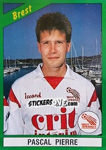 Sticker Pascal Pierre - FOOT 1990-1991 - Panini