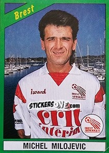 Figurina Michel Milojevic - FOOT 1990-1991 - Panini