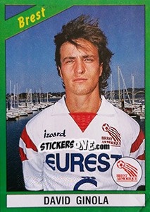 Sticker David Ginola - FOOT 1990-1991 n. 41 - Panini