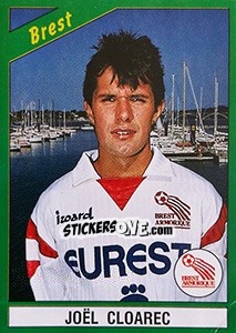 Sticker Joël Cloarec - FOOT 1990-1991 - Panini