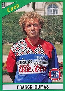 Figurina Franck Dumas - FOOT 1990-1991 - Panini