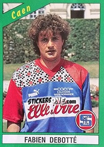 Cromo Fabien Debotté - FOOT 1990-1991 - Panini